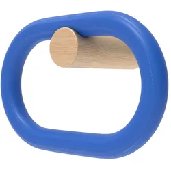 Hartô - Fernand Garderobenhaken, horizontal, Eiche natur / electric blue