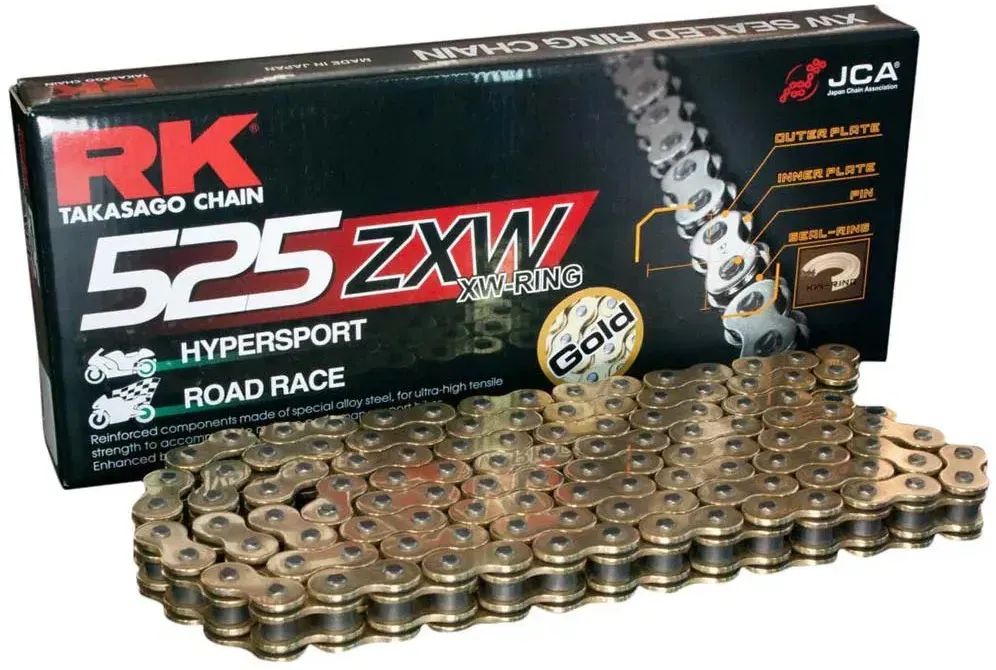 Rk 525zxw Kette - Gold / Black - 116 Links