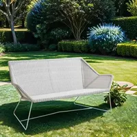 Cane-line Breeze 2-Sitzer Loungesofa weiß/grau