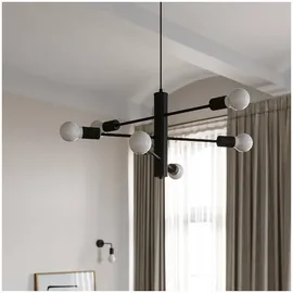 Sollux Duomo 6-flg. 6xE27 60 cm schwarz