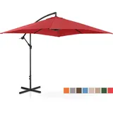 Uniprodo Ampelschirm 250 x 250 cm Bordeaux