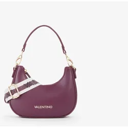 Schultertasche VALENTINO BAGS "ZERO RE", Damen, Gr. B/H/T: 22cm x 19cm x 6cm, prugna, Lederimitat, Taschen, im schicken Design