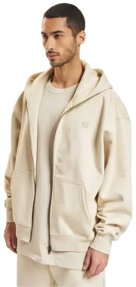 Def Reißverschlusspullover - Sand / White - XL