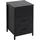 Relaxdays Nachtschrank 3 Schubladen 60 x 40 x 40 cm Schwarz