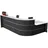 Kerkmann Empfangstheke BARI L-Form, anthrazit, weiß 370,0 x 200,0 x 112,0 cm