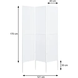 Mendler Garten-Paravent HWC-J14, Raumteiler Trennwand Sichtschutz, Metall 200x121cm ~ schwarz