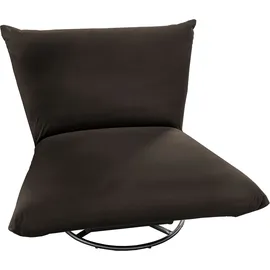 INOSIGN Drehsessel »Cremona« 360° drehbar mit Metallfuß braun