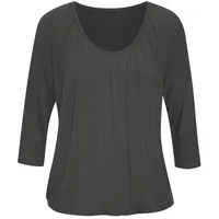 LASCANA 3/4-Arm-Shirt Damen graugrün Gr.48/50