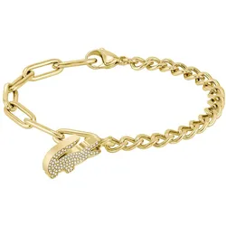 Lacoste 2040147 Damenarmband Crocodile Goldfarben