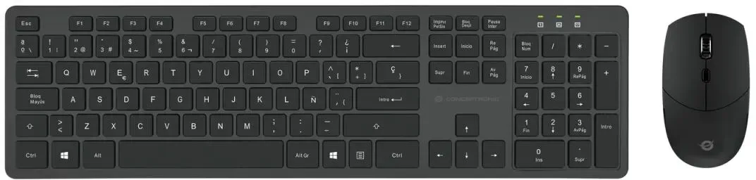 Conceptronic Kabellose Tastatur- und Maus-Kombination, Spanisches Layout