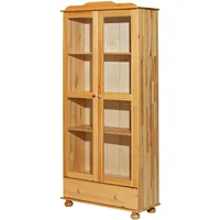 Möbilia Vitrine | 2 Türen mit Glaseinsatz, 1 Schubladen