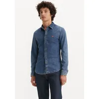 Levi's Jeanshemd »LS BATTERY HM SHIRT SLIM«, aus pflegeleichtem Baumwollmix, blau