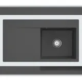 Villeroy & Boch Subway Style 50 flat rechts graphite + Handbetätigung