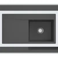 Villeroy & Boch Subway Style 50 flat rechts graphite + Handbetätigung