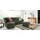 DOMO collection Eckcouch Polyester L-Form 2-Sitzer Grün