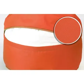 sunnypillow Sitzsack - Hocker rund 25 x 45 cm Indoor - Outdoor Runder Sitzpouf mit abnehmbarem Bezug Sitzbank, Sitzhocker, Bodenkissen Bean Bag Puf... - Orange