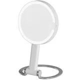 10-fach/1-fach Beleuchteter Vergrößerungsspiegel, Beleuchteter Schminkspiegel Mit Vergrößerungsfunktion, Doppelseitiger Stand-schminkspiegel, Wiederaufladbar, 3 Farben Dimmbar, Ideal Für Reisen