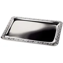 APS Servierplatten SCHÖNER ESSEN silber 53,0 x 32,5 cm