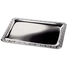APS Servierplatten SCHÖNER ESSEN silber 53,0 x 32,5 cm