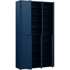 Forte Alice Springs Schuhschrank 109,2 x 34,9 x 191,9 cm Nachtblau