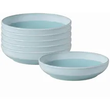 Villeroy & Boch Perlemor Aqua Pastaschale 22,2 cm blau 6er Set