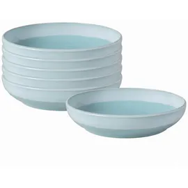 Villeroy & Boch Perlemor Aqua Pastaschale 22,2 cm blau 6er Set