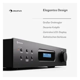 Auna Art22 Amplifier DAB+ BT HiFi-Verstärker DAB+/FM Radio Schwarz