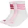 adidas 3er Pack Cushioned Sportswear Mid Cut Socken White/Clear Pink/Active Maroon 46-48