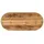 vidaXL Oval Raues Massives Mangoholz Braun 140 x 50 x 2,5 cm