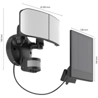 PRIOS Omino LED-Solar-Wandstrahler mit Sensor