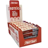 Nutrisport 33% Protein 44gr Protein Riegel Kasten Weiß Schokolade Und Beeren 24 Einheiten