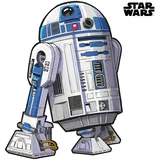 KOMAR Selbstklebende Fototapete Vlies Star Wars XXL R2D2 127 x 120 cm