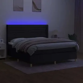 vidaXL Boxspringbett 180 x 200 cm Schwarz