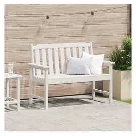vidaXL Gartenbank 120 x 59 x 88 cm Weiß
