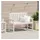 vidaXL Gartenbank 120 x 59 x 88 cm Weiß