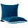 Wometo Kissenbezug Wende-Design 80 x 80 cm Blau
