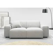 Home Affaire 2-Sitzer HOME AFFAIRE "Glimminge auch in Breitcord + Feincord + Easy care-Bezug", silber, B:194cm H:71cm T:101cm, 95% Polyester, 5% Nylon, Sofas, besondere Kedernähte,, Zierkissen