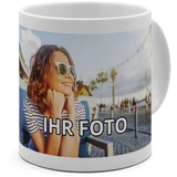 printplanet® - XL Tasse mit Foto Bedrucken Lassen - Fototasse Personalisieren - Großer Kaffeebecher zum selbst gestalten - 500 ml - Farbe Weiß