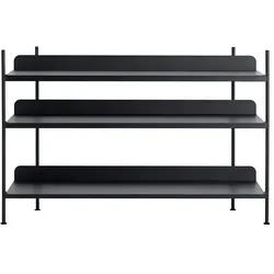 Muuto - Compile Shelving System (Config. 2), schwarz