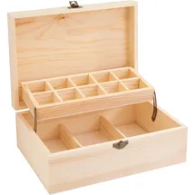 VBS Aufbewahrungsbox Twin 24 x 16,5 x 9 cm 1-tlg. beige