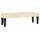 vidaXL Boxspringbett mit Matratze Creme 200x200 cm Stoff