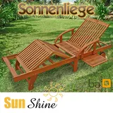 Sonnenliege Gartenliege Relaxliege Strandliege Bäderliege Gartenmöbel Holz FSC