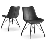 B&D home Stuhl, Anthrazit, 53x87x62 cm, Oeko-Tex® Standard 100, Esszimmer, Stühle, Esszimmerstühle, Vierfußstühle