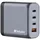 Verbatim GNC-140 GaN 140 W, 4 Port 140W 1x USB-A, QC 3.0, USB PD 3.1 Grau