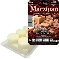 WonderWax Duftwachs Wax Melts für Duftlampe, 6 Kreise Duftmelt Wachsmelt Sojawachs Duftwachs Würfel für Raumdüfte, Wachs Duftöl Winter Indoor Schmelzen für Aromalampe Marzipan