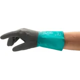 Ansell AlphaTec 58-530B Chemikalien-Arbeitshandschuhe, Einzigartige Kombination aus Chemikalienfestigkeit, Griffsicherheit und Komfortablem Innenfutter, Grün, Größe XL (6 Paar)