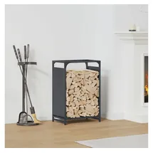 vidaXL Kaminholzregal Kaltgewalzter Stahl 44 x 28 x 65 cm Anthrazit