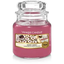 Yankee Candle Duftkerze im Glas (klein) | Merry Berry | Brenndauer bis zu 30 Stunden