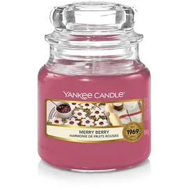 Yankee Candle Duftkerze im Glas (klein) | Merry Berry | Brenndauer bis zu 30 Stunden