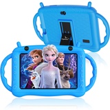 EagleSoar Kinder Tablet Android 12 Tablet für Kinder 7 Zoll Kleinkind Tablet mit Kindersicherung Kinder APP Vorinstalliert 32GB GMS Certified WiFi Dual Kamera Augenschutz Kindertablet mit Hülle (Blau)